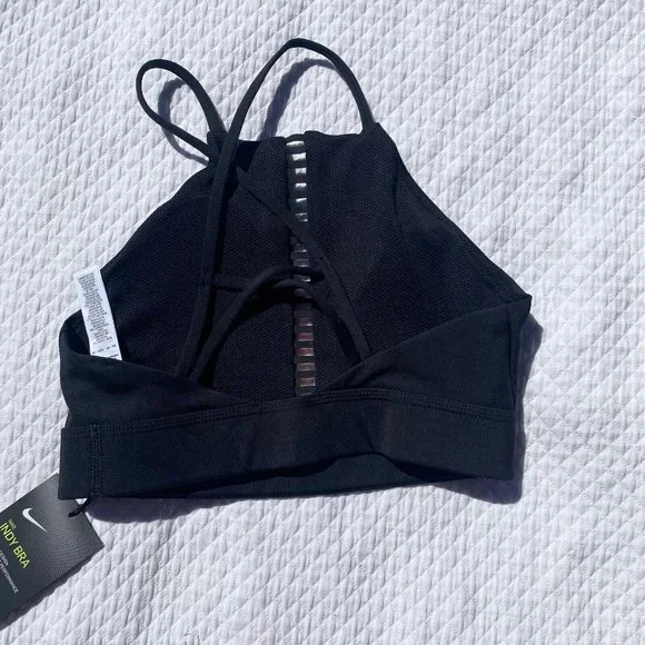 NWT Nike Dri-FIT Women's Size XS Indy Rainbow Ladder Sports Bra Padded - Picture 7 of 8